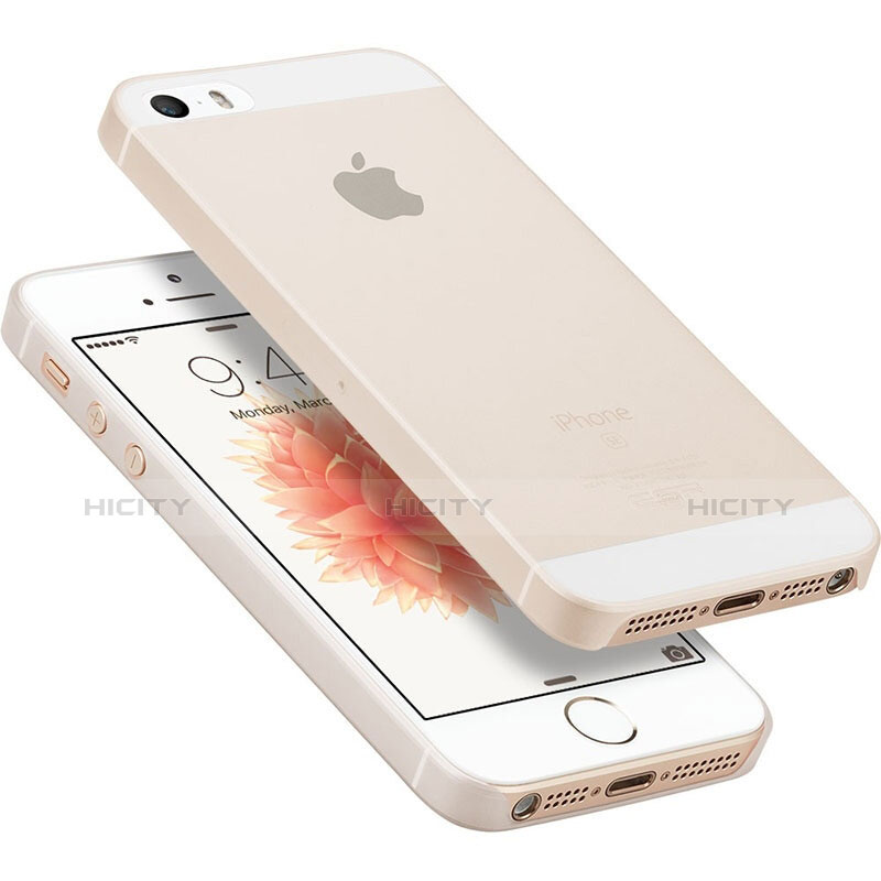 Handyhülle Hülle Ultra Dünn Schutzhülle Durchsichtig Transparent Matt mit Schutzfolie für Apple iPhone 5 Klar