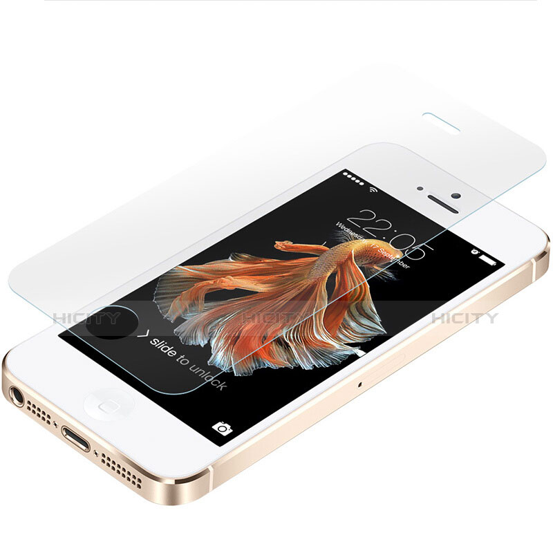 Handyhülle Hülle Ultra Dünn Schutzhülle Durchsichtig Transparent Matt mit Schutzfolie für Apple iPhone 5 Klar
