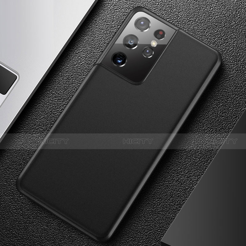 Handyhülle Hülle Ultra Dünn Schutzhülle Hartschalen Tasche Durchsichtig Transparent Matt U01 für Samsung Galaxy S21 Ultra 5G groß