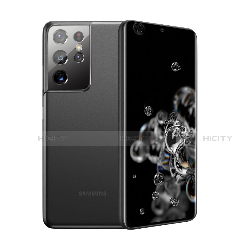 Handyhülle Hülle Ultra Dünn Schutzhülle Hartschalen Tasche Durchsichtig Transparent Matt U01 für Samsung Galaxy S21 Ultra 5G groß