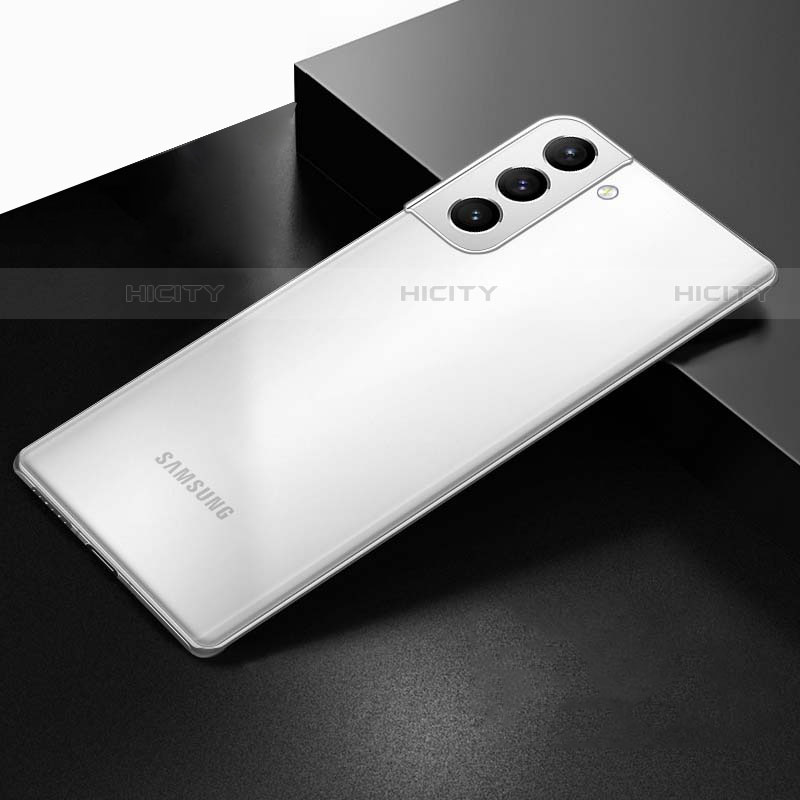 Handyhülle Hülle Ultra Dünn Schutzhülle Hartschalen Tasche Durchsichtig Transparent Matt U01 für Samsung Galaxy S23 5G Weiß Plus