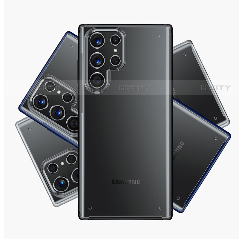 Handyhülle Hülle Ultra Dünn Schutzhülle Hartschalen Tasche Durchsichtig Transparent Matt U04 für Samsung Galaxy S23 Ultra 5G