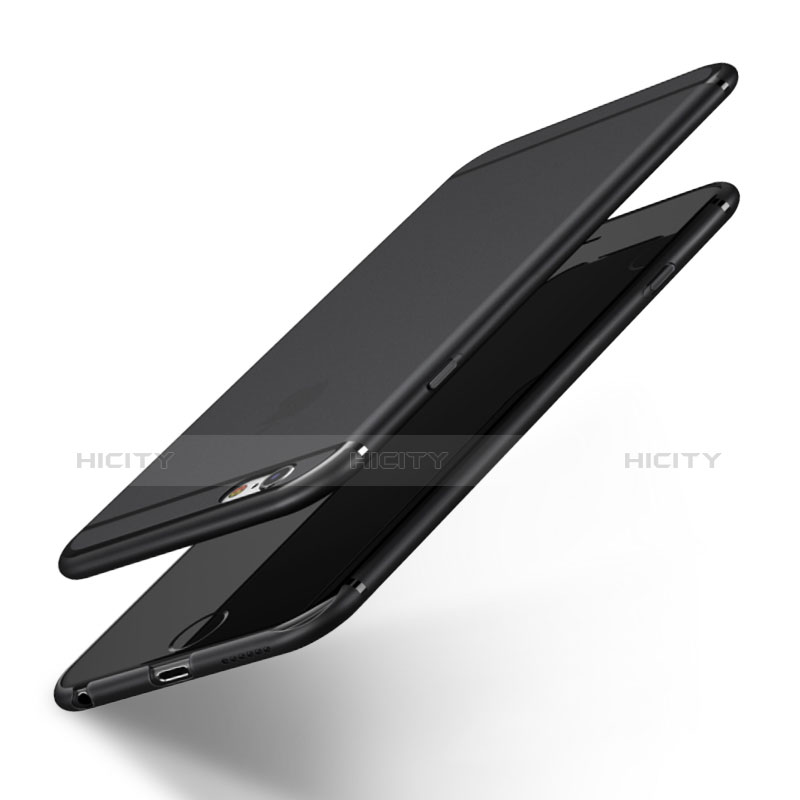 Handyhülle Hülle Ultra Dünn Schutzhülle Matt U01 für Apple iPhone 6S Schwarz Plus