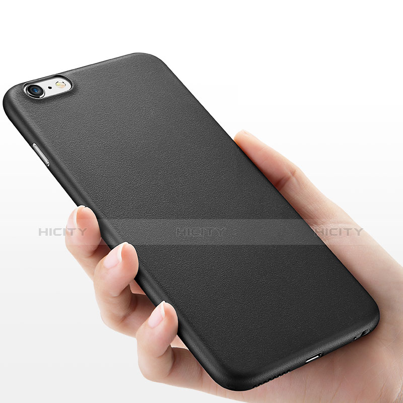 Handyhülle Hülle Ultra Dünn Schutzhülle Matt U03 für Apple iPhone 6 Plus Schwarz groß