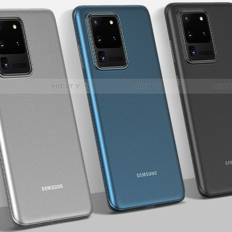 Handyhülle Hülle Ultra Dünn Schutzhülle Tasche Durchsichtig Transparent Matt H01 für Samsung Galaxy S20 Ultra groß