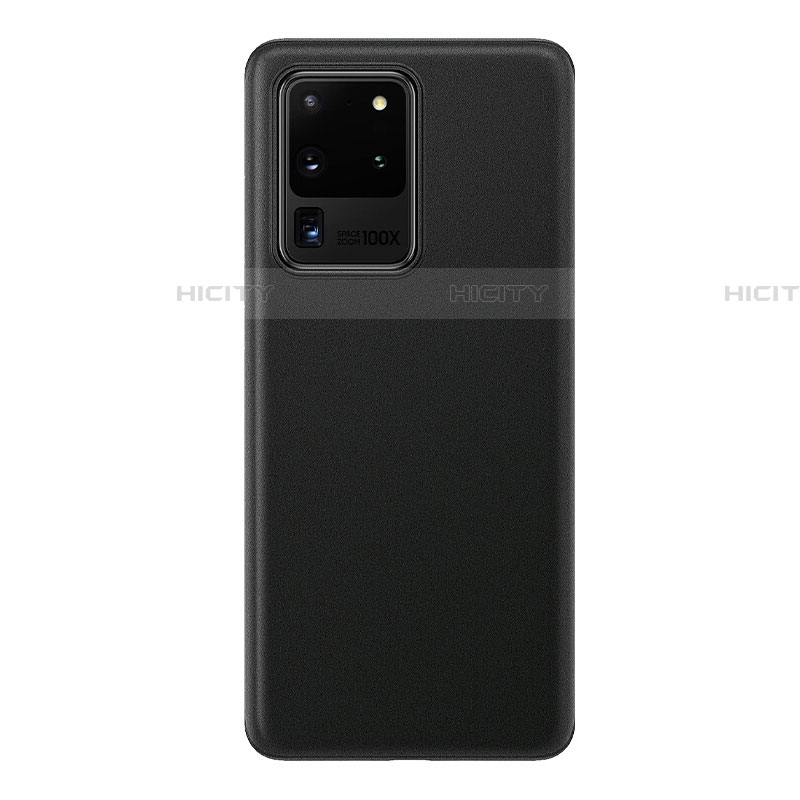 Handyhülle Hülle Ultra Dünn Schutzhülle Tasche Durchsichtig Transparent Matt H01 für Samsung Galaxy S20 Ultra Schwarz
