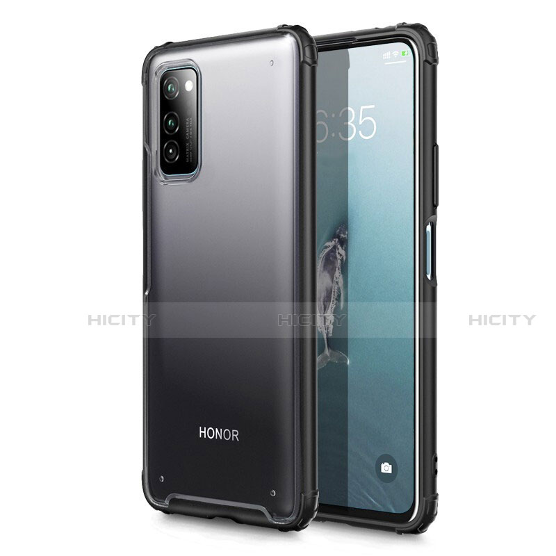 Handyhülle Hülle Ultra Dünn Schutzhülle Tasche Durchsichtig Transparent Matt U01 für Huawei Honor View 30 5G Schwarz Plus