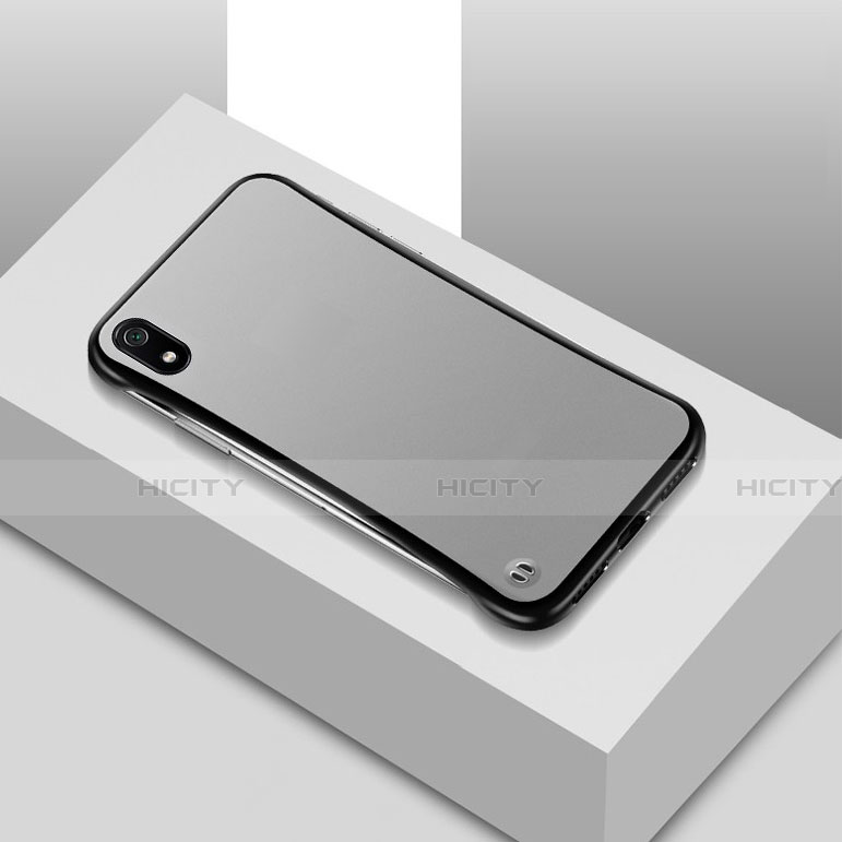 Handyhülle Hülle Ultra Dünn Schutzhülle Tasche Durchsichtig Transparent Matt U01 für Xiaomi Redmi 7A Schwarz Plus