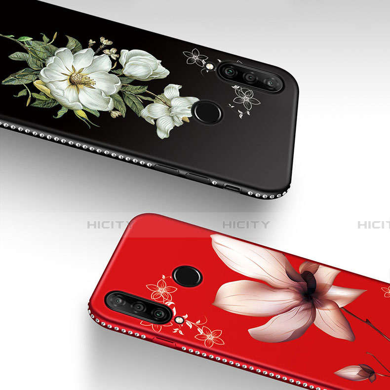 Handyhülle Silikon Hülle Gummi Schutzhülle Blumen für Huawei Honor 20E