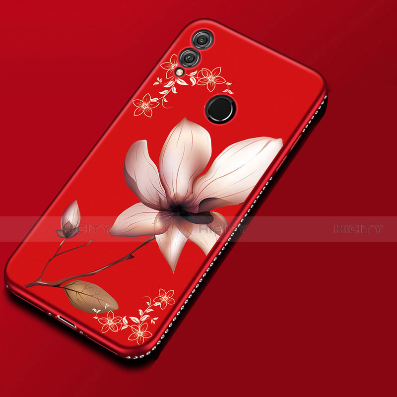 Handyhülle Silikon Hülle Gummi Schutzhülle Blumen für Huawei Honor V10 Lite groß