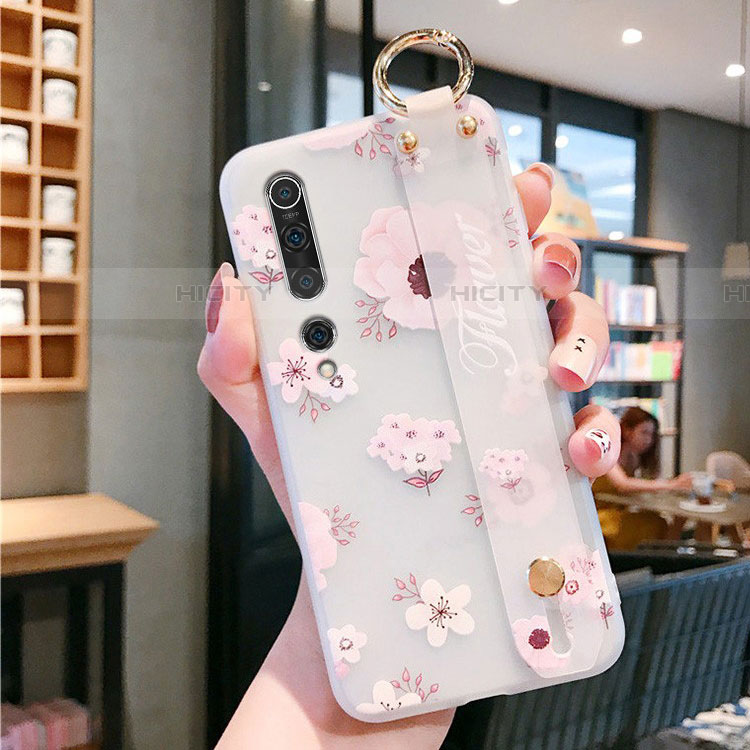 Handyhülle Silikon Hülle Gummi Schutzhülle Blumen für Xiaomi Mi 10