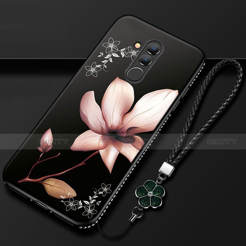 Handyhülle Silikon Hülle Gummi Schutzhülle Blumen H02 für Huawei Mate 20 Lite groß