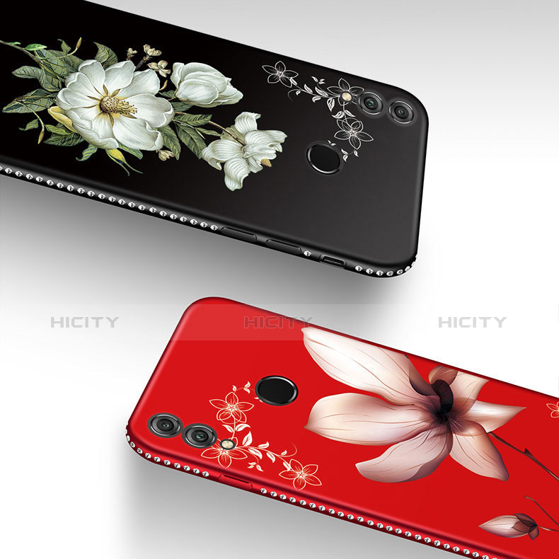Handyhülle Silikon Hülle Gummi Schutzhülle Blumen S01 für Huawei Honor 10 Lite groß