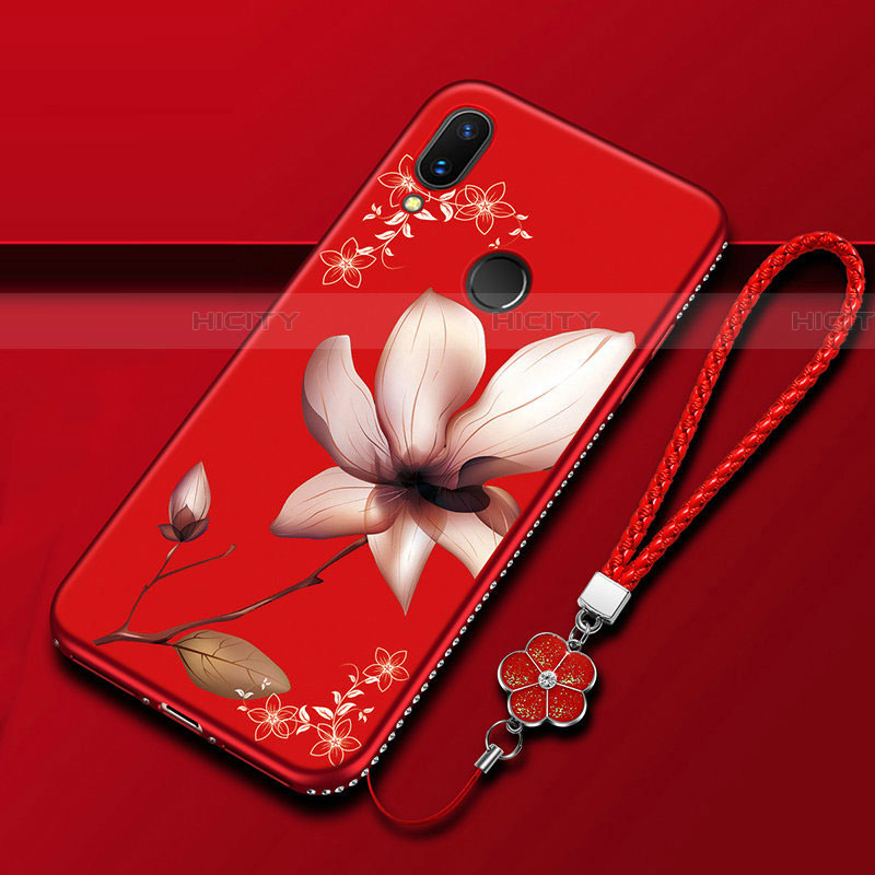 Handyhülle Silikon Hülle Gummi Schutzhülle Blumen S01 für Huawei P Smart Z
