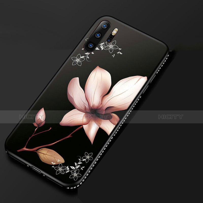 Handyhülle Silikon Hülle Gummi Schutzhülle Blumen S01 für Huawei P30 Pro groß