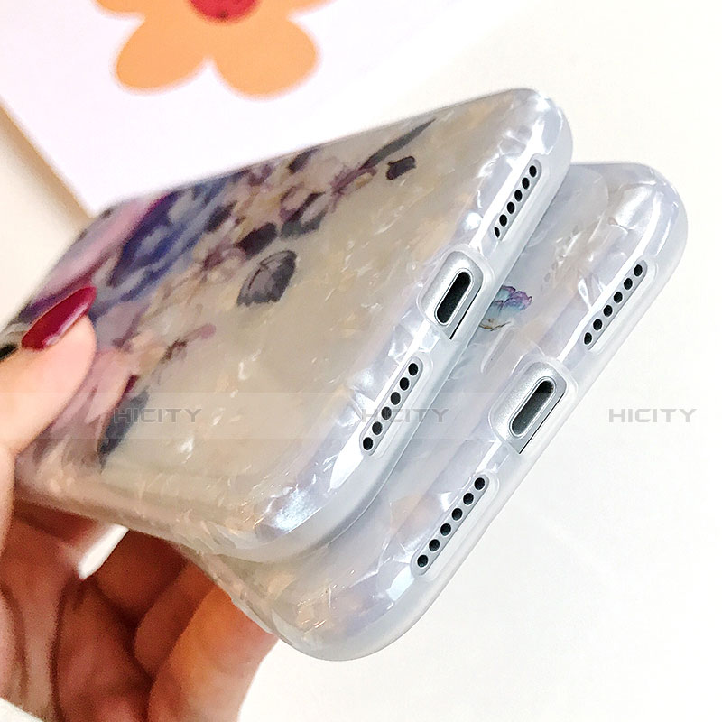 Handyhülle Silikon Hülle Gummi Schutzhülle Blumen S02 für Apple iPhone 11 groß