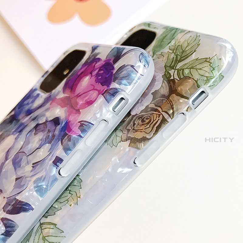 Handyhülle Silikon Hülle Gummi Schutzhülle Blumen S02 für Apple iPhone 11 groß