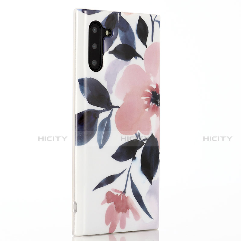 Handyhülle Silikon Hülle Gummi Schutzhülle Blumen S02 für Samsung Galaxy Note 10 5G groß