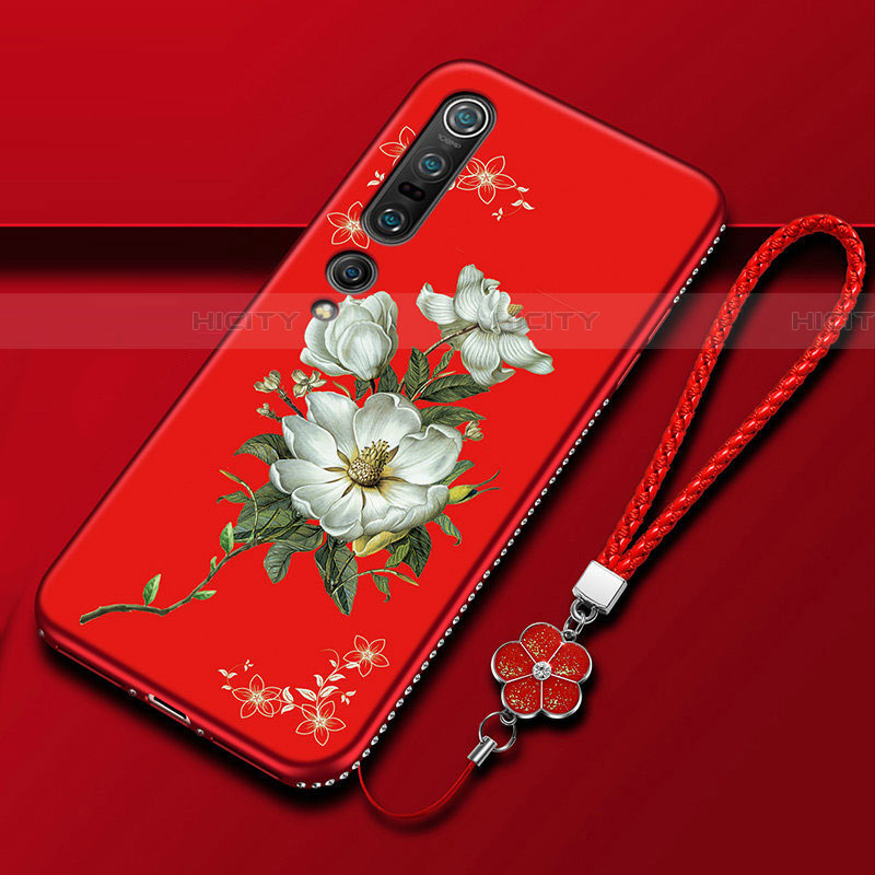 Handyhülle Silikon Hülle Gummi Schutzhülle Blumen S02 für Xiaomi Mi 10 Pro