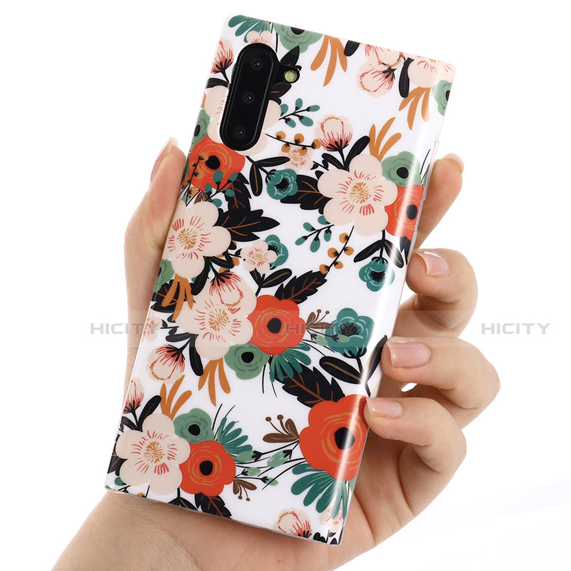 Handyhülle Silikon Hülle Gummi Schutzhülle Blumen S03 für Samsung Galaxy Note 10 5G