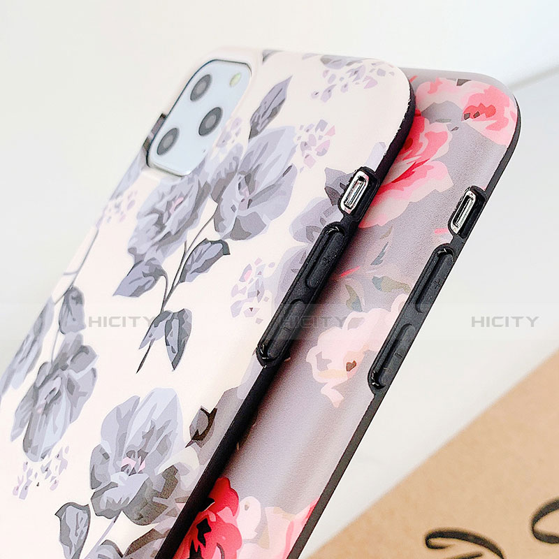 Handyhülle Silikon Hülle Gummi Schutzhülle Blumen S07 für Apple iPhone 11 Pro Max