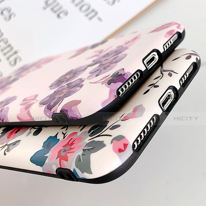 Handyhülle Silikon Hülle Gummi Schutzhülle Blumen S08 für Apple iPhone 11 Pro Max groß