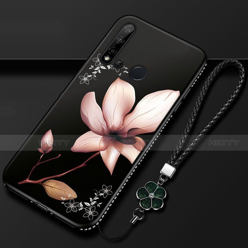 Handyhülle Silikon Hülle Gummi Schutzhülle Flexible Blumen für Huawei Nova 5i