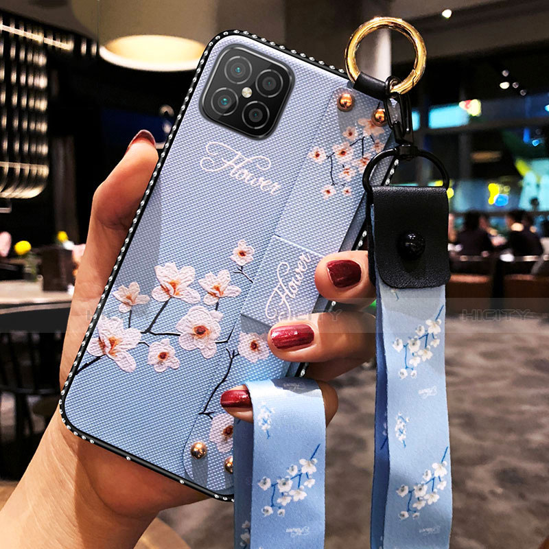 Handyhülle Silikon Hülle Gummi Schutzhülle Flexible Blumen für Huawei Nova 8 SE 5G