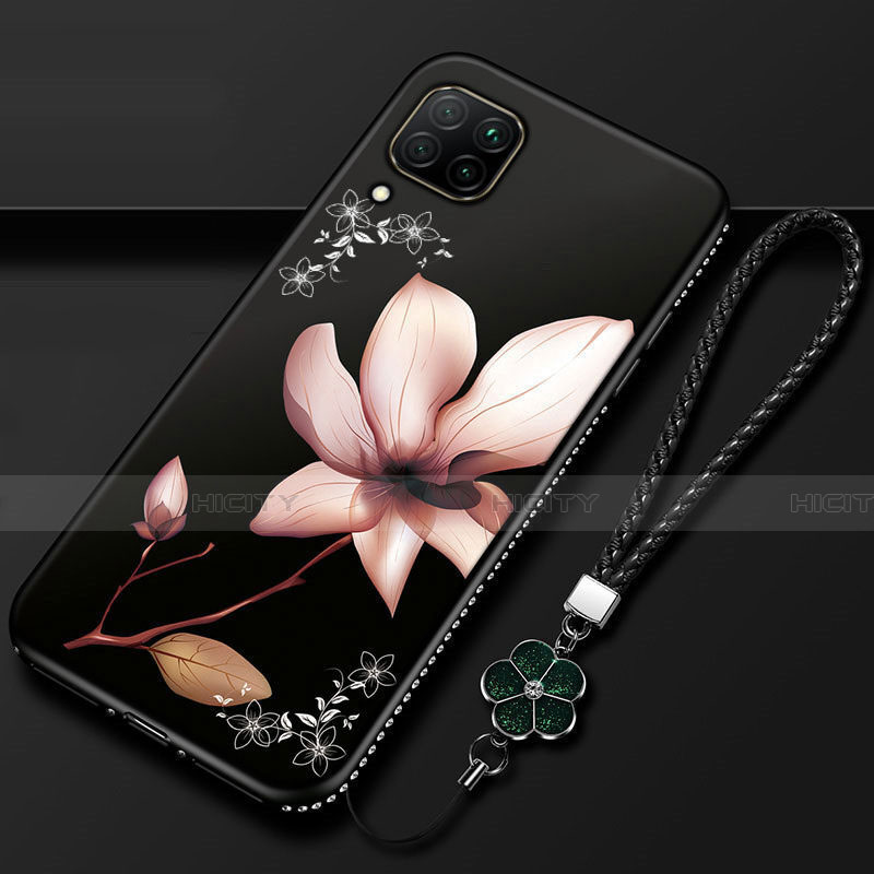 Handyhülle Silikon Hülle Gummi Schutzhülle Flexible Blumen für Huawei P40 Lite groß