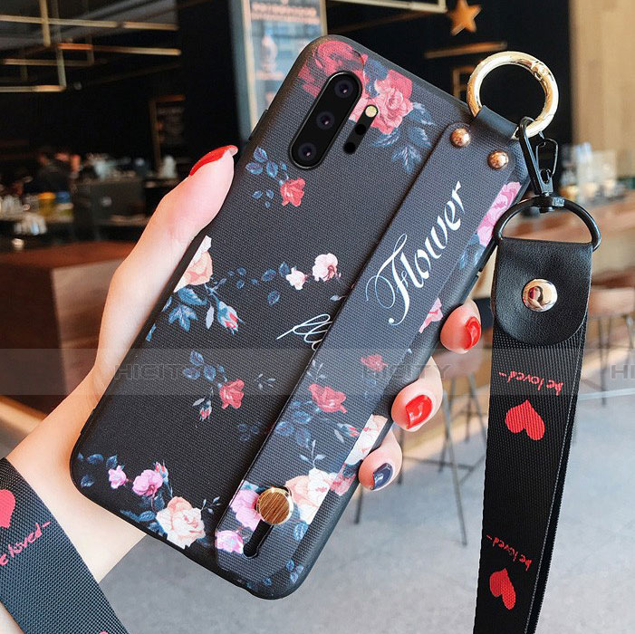 Handyhülle Silikon Hülle Gummi Schutzhülle Flexible Blumen K01 für Samsung Galaxy Note 10 Plus 5G