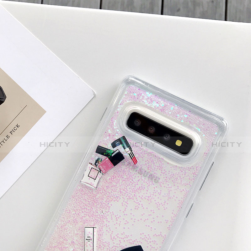 Handyhülle Silikon Hülle Gummi Schutzhülle Flexible Blumen K01 für Samsung Galaxy S10 Plus