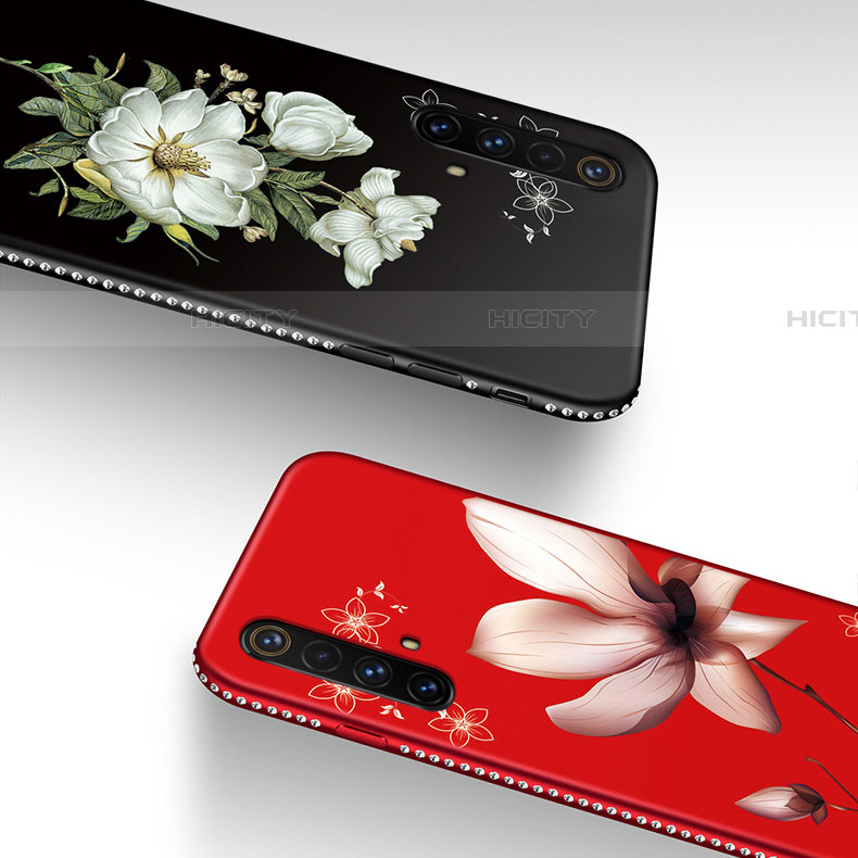 Handyhülle Silikon Hülle Gummi Schutzhülle Flexible Blumen S01 für Realme X50m 5G