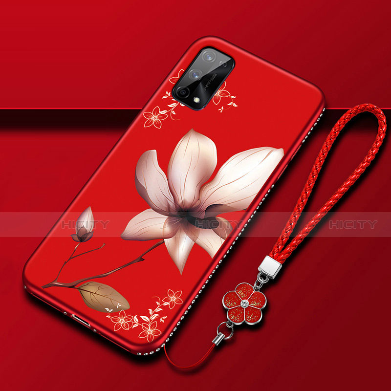 Handyhülle Silikon Hülle Gummi Schutzhülle Flexible Blumen S01 für Realme X7 Pro 5G