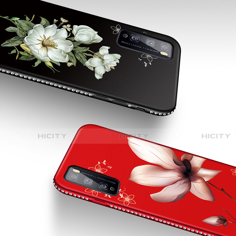 Handyhülle Silikon Hülle Gummi Schutzhülle Flexible Blumen S02 für Huawei Enjoy 20 Pro 5G
