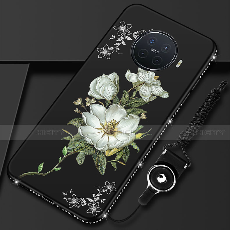 Handyhülle Silikon Hülle Gummi Schutzhülle Flexible Blumen S02 für Oppo Ace2 Weiß Plus