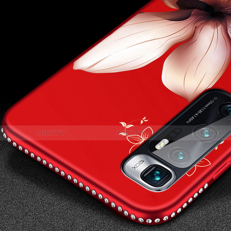Handyhülle Silikon Hülle Gummi Schutzhülle Flexible Blumen S03 für Xiaomi Mi 10 Ultra