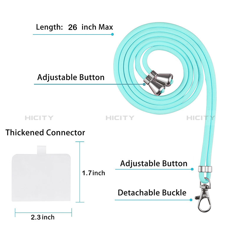Handyhülle Silikon Hülle Gummi Schutzhülle Flexible Modisch Muster mit Schlüsselband Lanyard Y01B für Xiaomi Mi 10T Lite 5G