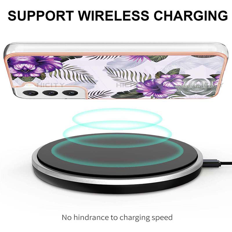 Handyhülle Silikon Hülle Gummi Schutzhülle Flexible Modisch Muster S01 für Samsung Galaxy S23 5G groß