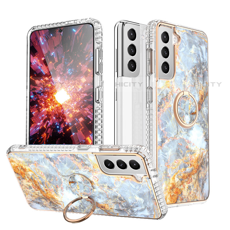 Handyhülle Silikon Hülle Gummi Schutzhülle Flexible Modisch Muster S02 für Samsung Galaxy S23 Plus 5G groß