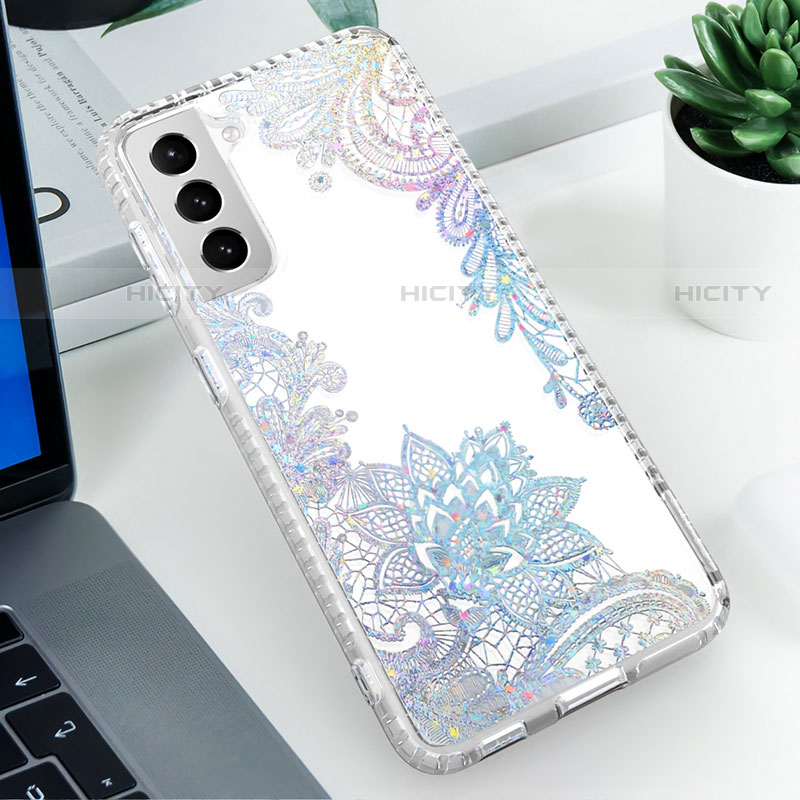 Handyhülle Silikon Hülle Gummi Schutzhülle Flexible Modisch Muster S03 für Samsung Galaxy S21 Plus 5G