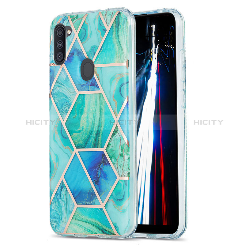Handyhülle Silikon Hülle Gummi Schutzhülle Flexible Modisch Muster Y01B für Samsung Galaxy A11