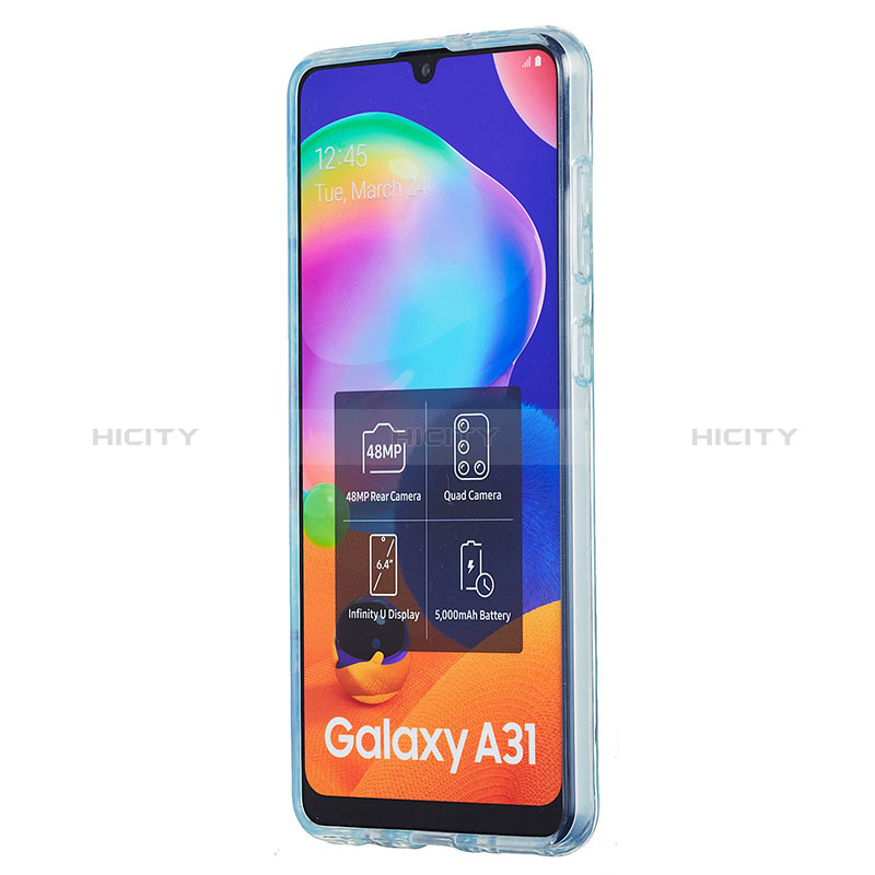 Handyhülle Silikon Hülle Gummi Schutzhülle Flexible Modisch Muster Y01B für Samsung Galaxy A31 groß