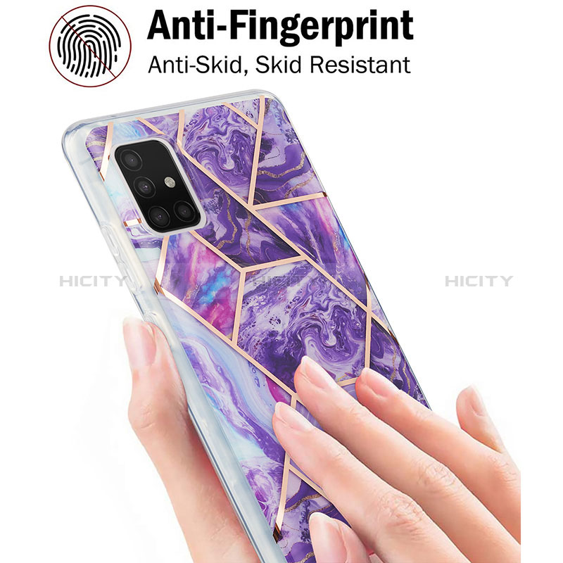 Handyhülle Silikon Hülle Gummi Schutzhülle Flexible Modisch Muster Y01B für Samsung Galaxy A51 4G