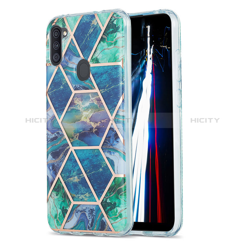 Handyhülle Silikon Hülle Gummi Schutzhülle Flexible Modisch Muster Y01B für Samsung Galaxy M11