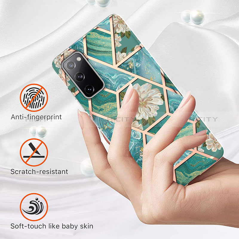 Handyhülle Silikon Hülle Gummi Schutzhülle Flexible Modisch Muster Y02B für Samsung Galaxy S20 FE (2022) 5G