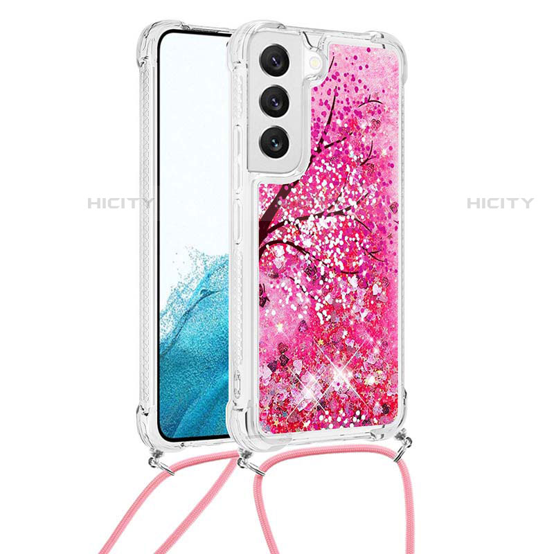 Handyhülle Silikon Hülle Gummi Schutzhülle Flexible Modisch Muster Y02B für Samsung Galaxy S21 5G Pink