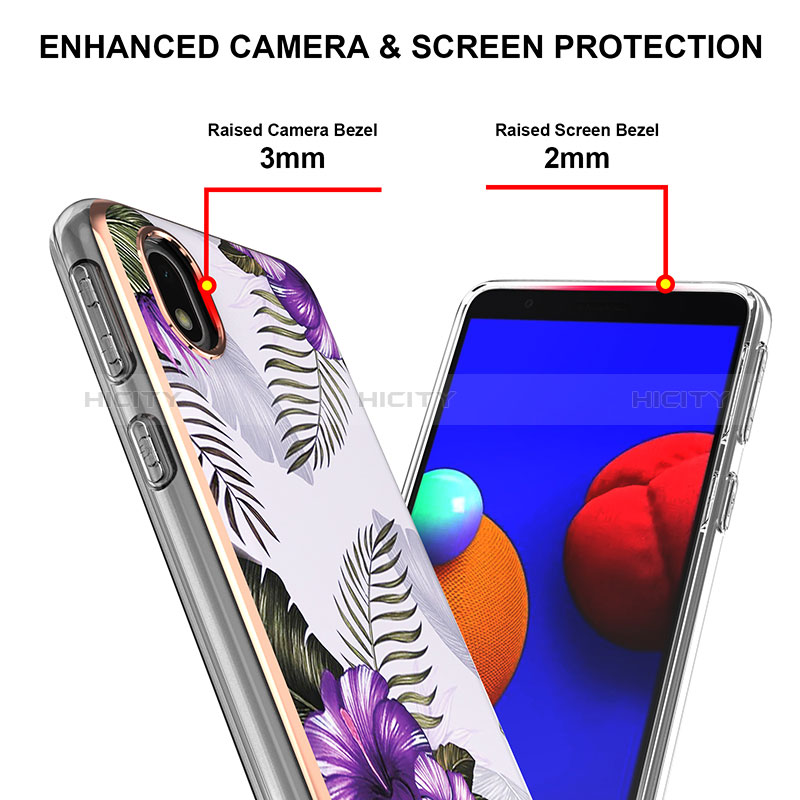 Handyhülle Silikon Hülle Gummi Schutzhülle Flexible Modisch Muster Y03B für Samsung Galaxy M01 Core