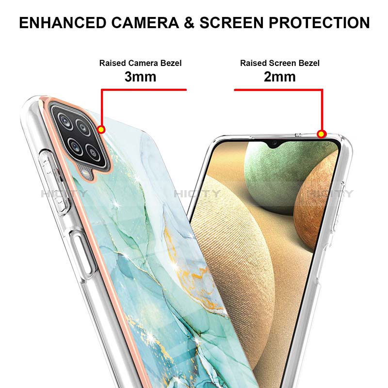 Handyhülle Silikon Hülle Gummi Schutzhülle Flexible Modisch Muster Y05B für Samsung Galaxy A12