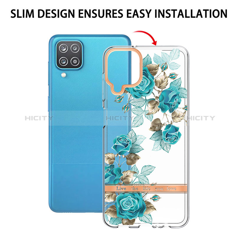 Handyhülle Silikon Hülle Gummi Schutzhülle Flexible Modisch Muster Y06B für Samsung Galaxy A12 Nacho