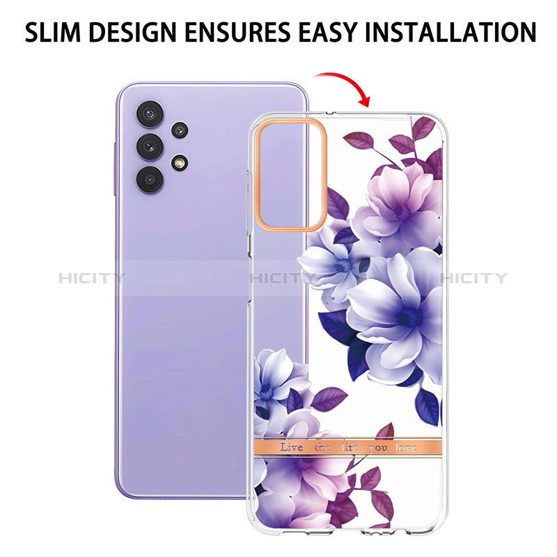 Handyhülle Silikon Hülle Gummi Schutzhülle Flexible Modisch Muster Y06B für Samsung Galaxy A23 5G groß